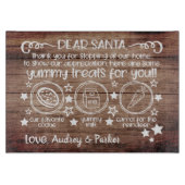 Geachte Santa Serving Tray Snijplank (Voorkant)