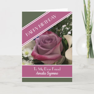 Geachte speciale vriendenkaart voor uw verjaardag kaart