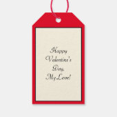 Geachte Valentijn Cadeaulabel (Achterkant)