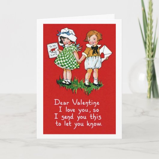 Geachte Valentijn Feestdagen Kaart (Voorkant)