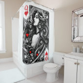 Geachte van harte douchegordijn (In situ)