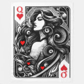 Geachte van harte fleece deken (Voorkant)