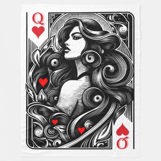 Geachte van harte fleece deken (Voorkant)