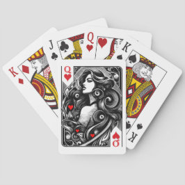 Geachte van harte pokerkaarten