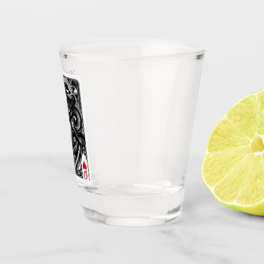 Geachte van harte shot glas (Rechts)