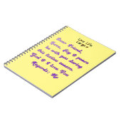 Geachte vriend(in) Live Life Large Notitieboek (Linkerzijde)