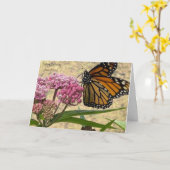 Geachte vriend van de Birthday Monarch Butterfly Kaart (Gele Bloem)