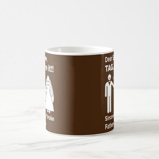 Geachte zoon in de wet vader van de bruidsvader di koffiemok (Center)