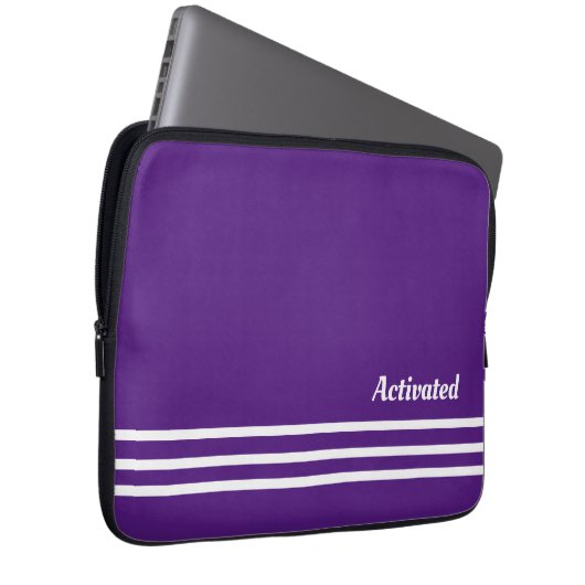 geactiveerde paarse laptoptas laptop sleeve (Voorkant Rechts)