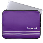 geactiveerde paarse laptoptas laptop sleeve (Voorkant)
