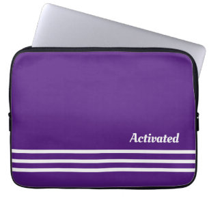 geactiveerde paarse laptoptas laptop sleeve