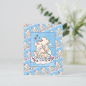 GEADDICEERD OM VAN FUNNY BABY CUPID, CHOCOLATE SNO FEESTDAGENKAART (Staand voorkant)