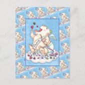 GEADDICEERD OM VAN FUNNY BABY CUPID, CHOCOLATE SNO FEESTDAGENKAART (Voorkant)