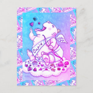 GEADDICEERD OM VAN FUNNY BABY CUPID, CHOCOLATE SNO FEESTDAGENKAART