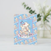 GEADDICEERD OM VAN FUNNY BABY CUPID, CHOCOLATE SNO FEESTDAGENKAART (Staand voorkant)