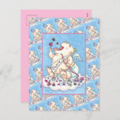 GEADDICEERD OM VAN FUNNY BABY CUPID, CHOCOLATE SNO FEESTDAGENKAART (Voorkant / Achterkant)