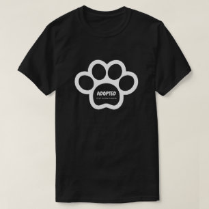 Geadopteerd is mijn favoriete ras T-shirt Animal R