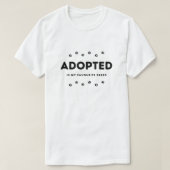 Geadopteerd is mijn favoriete ras T-shirt Animal R (Design voorkant)