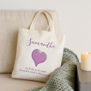 Geadoreerd door God Heart Tote Bag