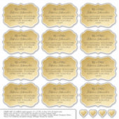 Geadresseerde Gast Mailing Labels Bracket Shape Go (Voorkant)