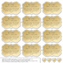 Geadresseerde Gast Mailing Labels Bracket Shape Go