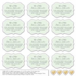 Geadresseerde Gast Mailing Labels Bracket Vorm Gro