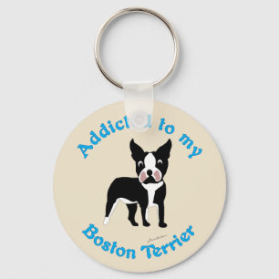 Geadviseerd aan Mijn Boston Terrier Sleutelhanger