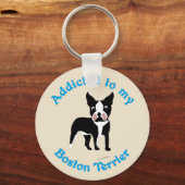 Geadviseerd aan Mijn Boston Terrier Sleutelhanger (Voorkant)