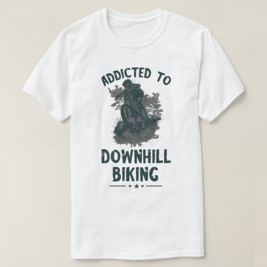Geadviseerd fietsenfietsenfietsenfietser in het be t-shirt (Design voorkant)