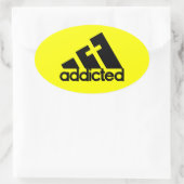 Geadviseerd Ovale Sticker (Tas)