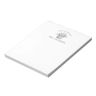 Geadviseerde potplantenleraar Notitieblok