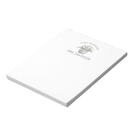 Geadviseerde potplantenleraar Notitieblok (Linkerzijde)