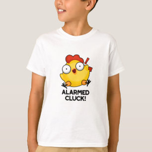 Gealarmeerd door Cluck Funny Chicken Clock Pun T-shirt