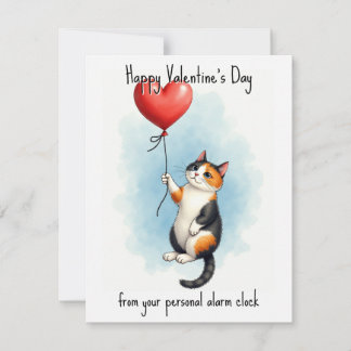 💘🐈Gealarmeerd door Liefde Feestdagenkaart