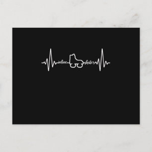 Gealigneerd Skateous Heartbeat Rollerblading Rolle Briefkaart