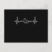 Gealigneerd Skateous Heartbeat Rollerblading Rolle Briefkaart (Voorkant)