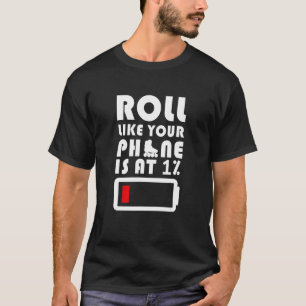 Gealigneerde Schaatsen Rollerskating 70s 80s Rolle T-shirt