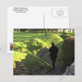 Geallieerde loopgraven in Newfoundland Park in de  Briefkaart (Voorkant / Achterkant)