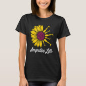 Geamputeerde Humor Flower Life Leg Arm Recovery T-shirt (Voorkant)
