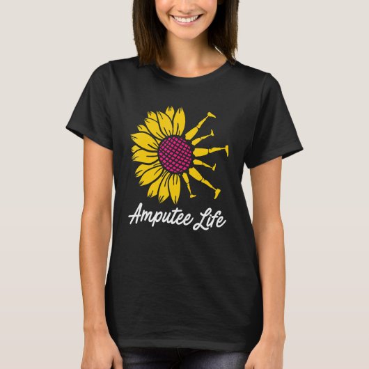 Geamputeerde Humor Flower Life Leg Arm Recovery T-shirt (Voorkant)