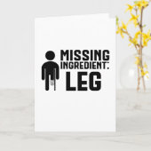 Geamputeerde ontbrekende ingrediëntenpoot kaart (Gele Bloem)