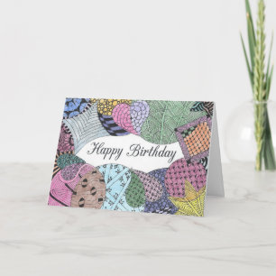 Geanglekte Art Birthday-kaart Kaart