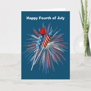 Geanimeerd 4 juli vuurwerk en raketten kaart