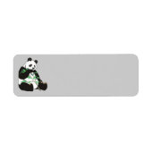 Geanimeerd Beer Panda Etiket (Voorkant)