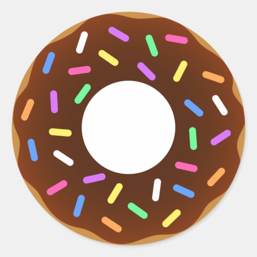 Geanimeerd donorontwerp ronde sticker (Voorkant)