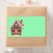 Geanimeerd Ginger Bread house Etiket (Insitu)