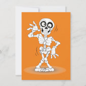 Geanimeerd Halloween Skeleton Kaart (Voorkant)