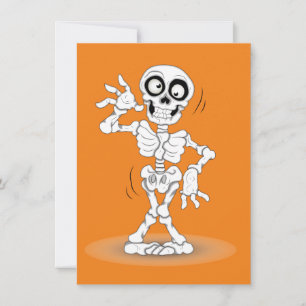 Geanimeerd Halloween Skeleton Kaart