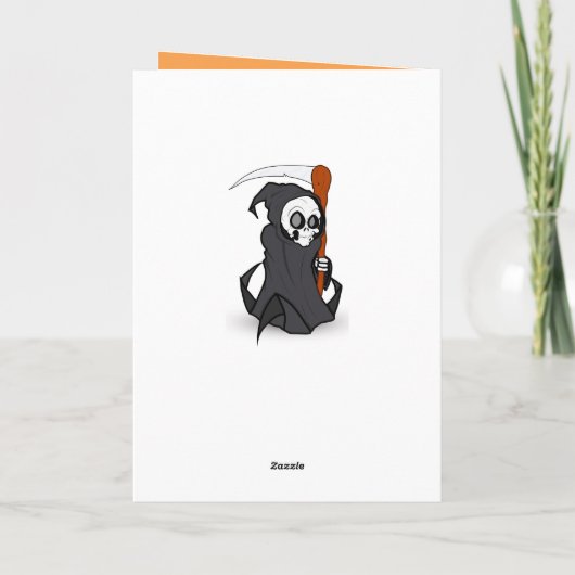 Geanimeerd Halloween Skeleton Kaart (Achterkant)