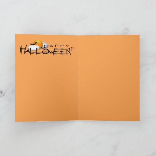 Geanimeerd Halloween Skeleton Kaart (Binnen)